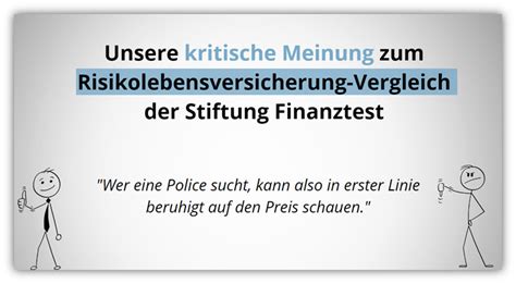 risikolebensversicherung stiftung warentest.